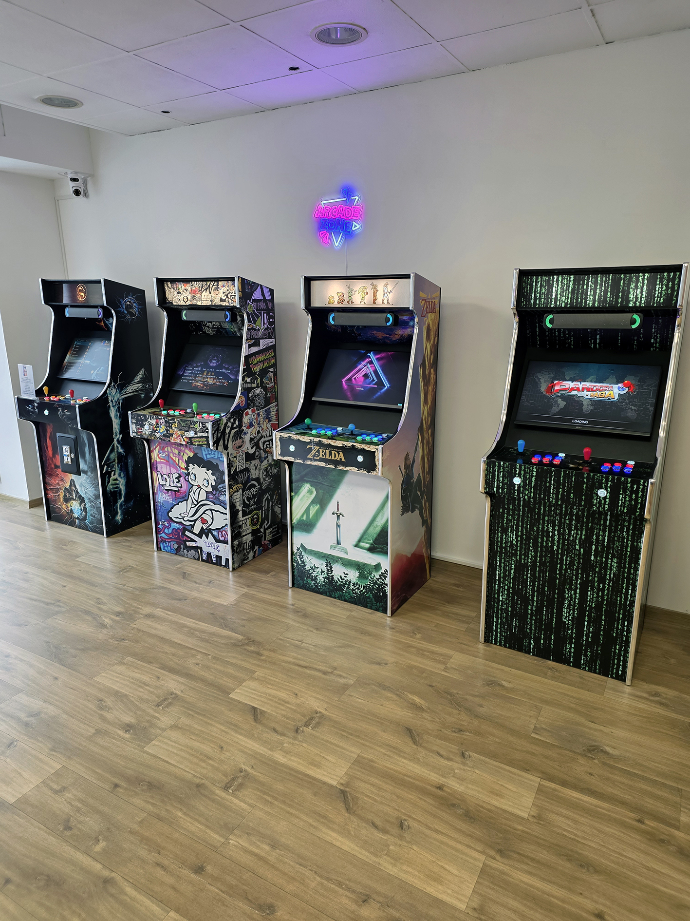 Bornes d'arcade en magasin