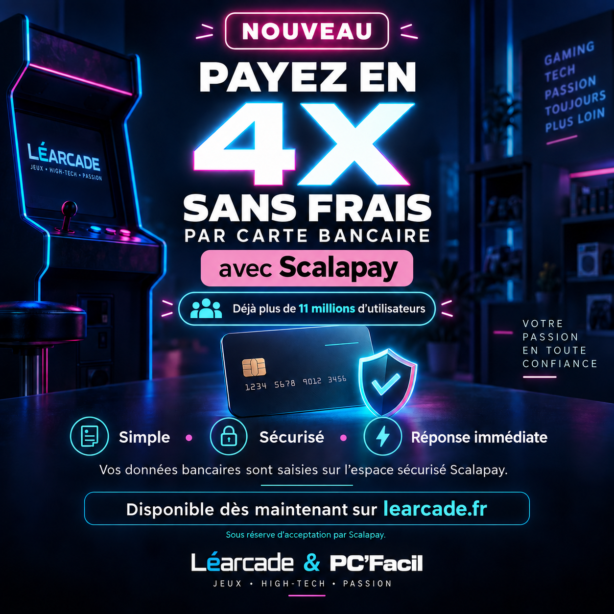 🎉 Nouveau chez Léarcade & PC’Facil !
